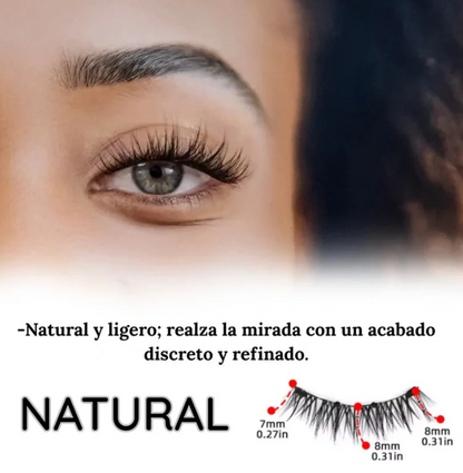 Pestañas Magnéticas 3D Reutilizables Premium – Lashaura Pro