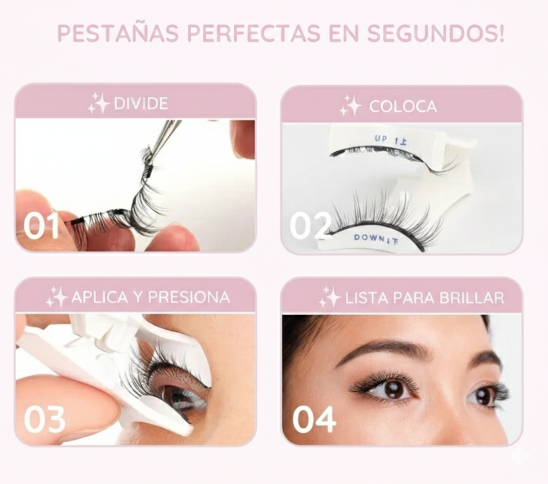 Pestañas Magnéticas 3D Reutilizables Premium – Lashaura Pro